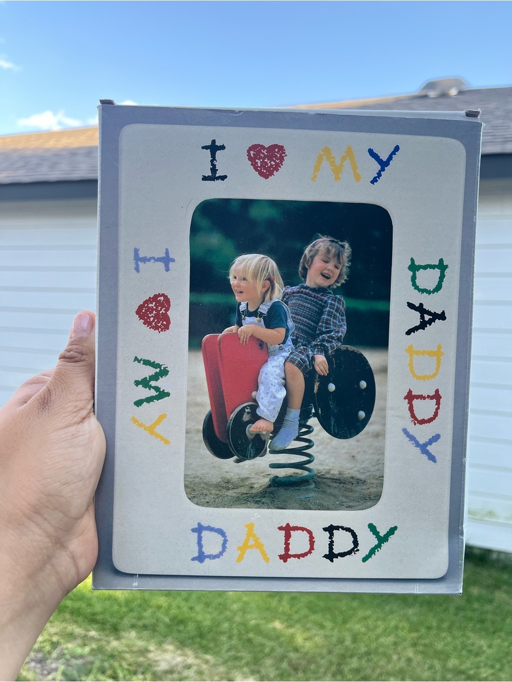 I Love My Daddy Framed Photo Art - Multicolor